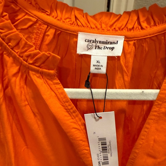 NWT The Drop orange tiered dress - Picture 7 of 7